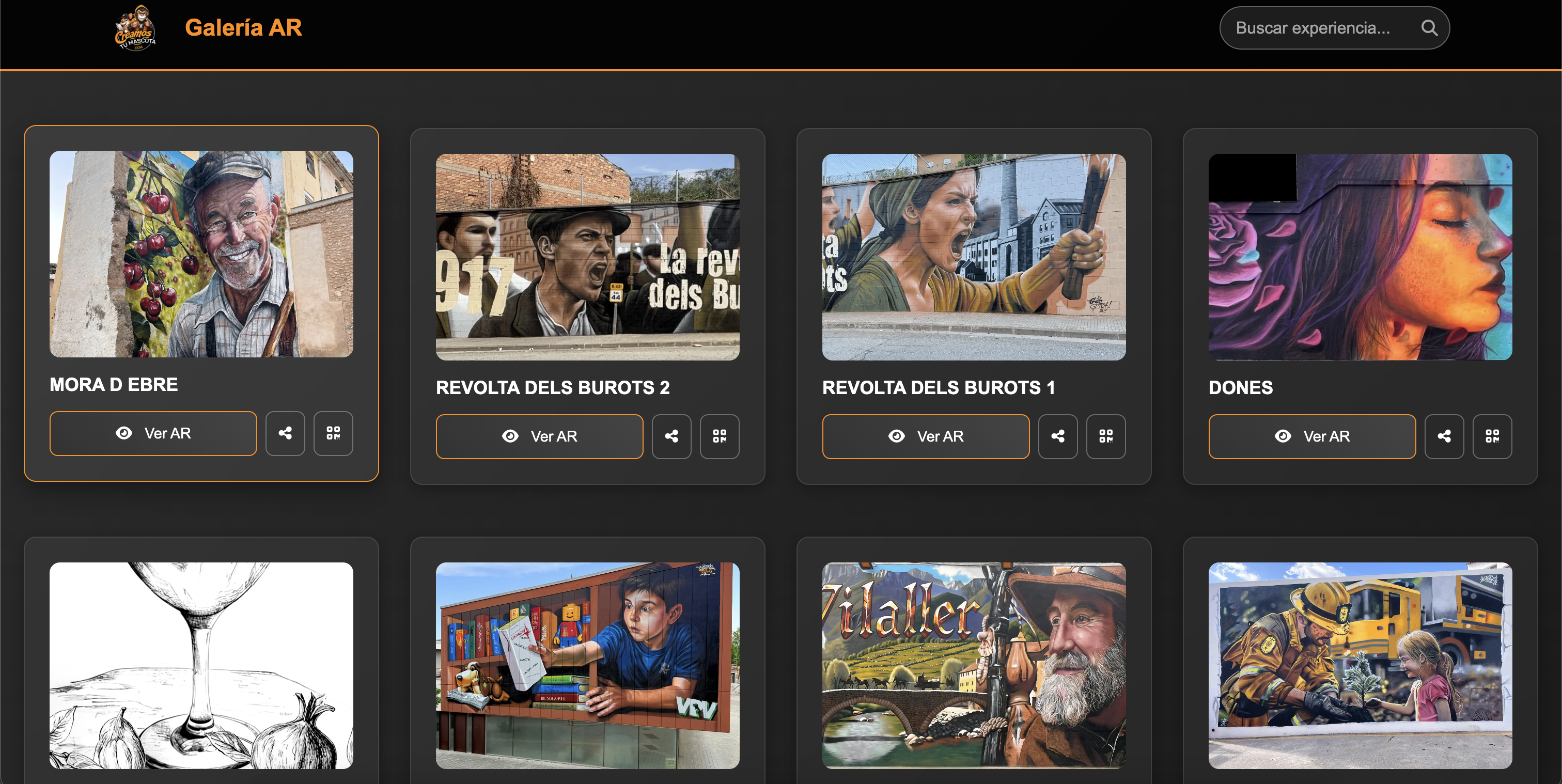 Galeria de videos AR